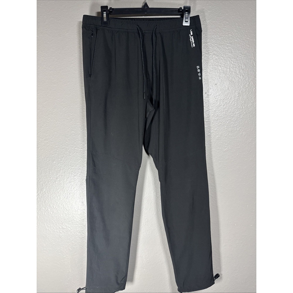 Hollister Mens Sport Skinny Jogger Logo Track Pants Black Small Activewear Taper
